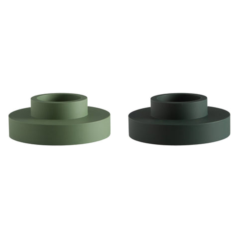 Sage + Olive | Flipp Lrg | Silicone Unbreakable Candle Holder Set - porter green | style + sustainability