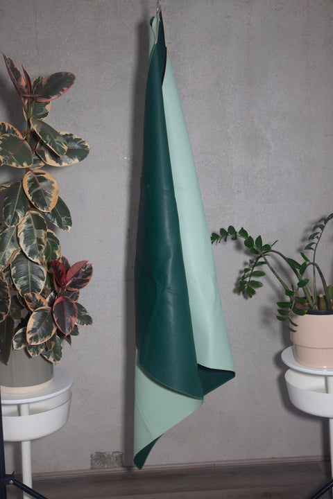 sage + olive | privv | vegan leather waterproof picnic rug - porter green | style + sustainability