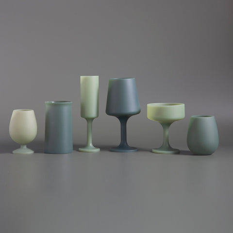 sage + olive | seff | silicone unbreakable champagne flute - porter green | style + sustainability
