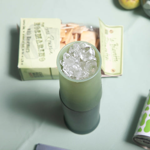 sage + olive | stegg | silicone unbreakable highball glasses - porter green | style + sustainability
