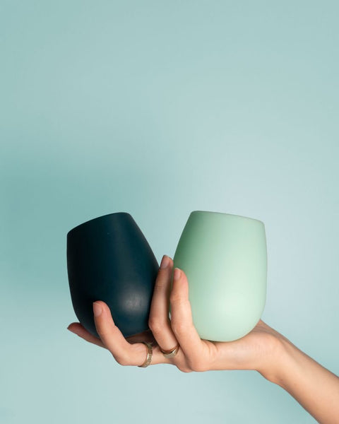 sarcelle | fegg | silicone unbreakable glasses - porter green | style + sustainability
