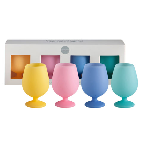 sfumature pastello | stemm | silicone unbreakable wine glasses - porter green | style + sustainability