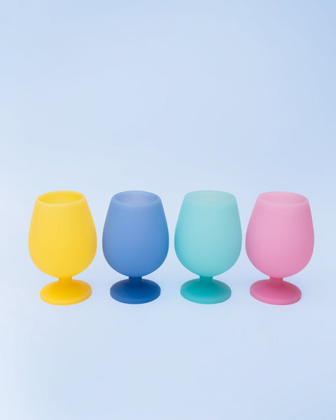 sfumature pastello | stemm | silicone unbreakable wine glasses - porter green | style + sustainability