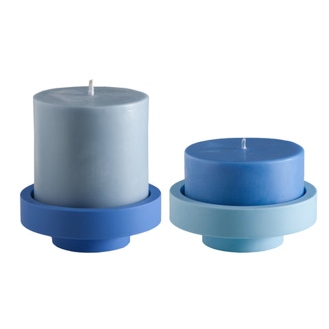 Sky + Kingfisher | Flipp Lrg | Silicone Unbreakable Candle Holder Set - porter green | style + sustainability