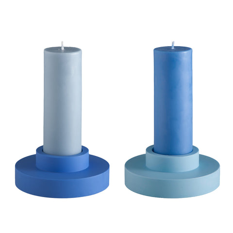 Sky + Kingfisher | Flipp Lrg | Silicone Unbreakable Candle Holder Set - porter green | style + sustainability