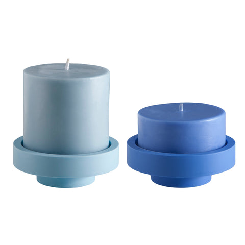 Sky + Kingfisher | Flipp Lrg | Silicone Unbreakable Candle Holder Set - porter green | style + sustainability