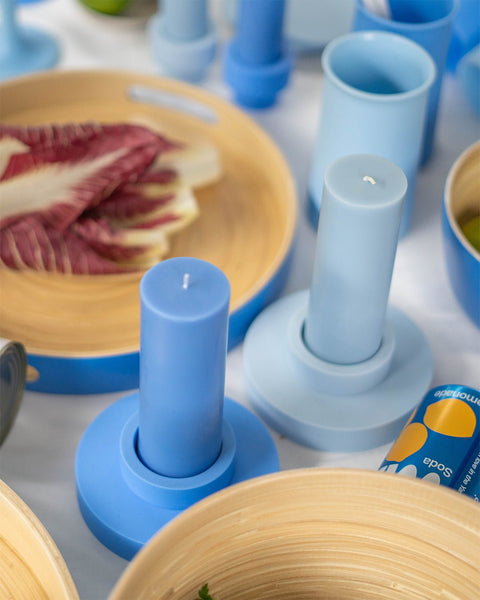 Sky + Kingfisher | Flipp Lrg | Silicone Unbreakable Candle Holder Set - porter green | style + sustainability