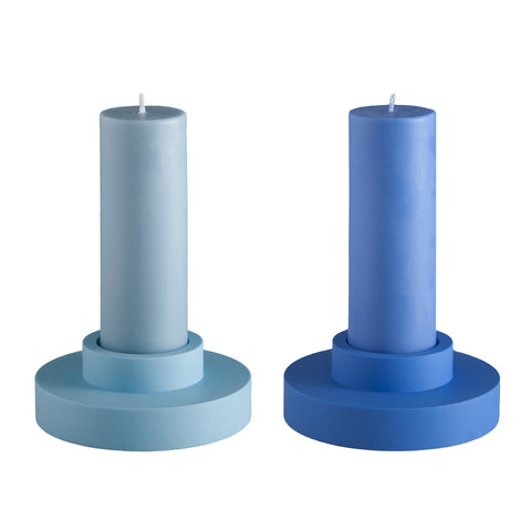 Sky + Kingfisher | Flipp Lrg | Silicone Unbreakable Candle Holder Set - porter green | style + sustainability