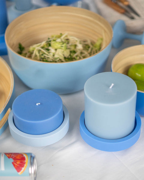 Sky + Kingfisher | Flipp Lrg | Silicone Unbreakable Candle Holder Set - porter green | style + sustainability