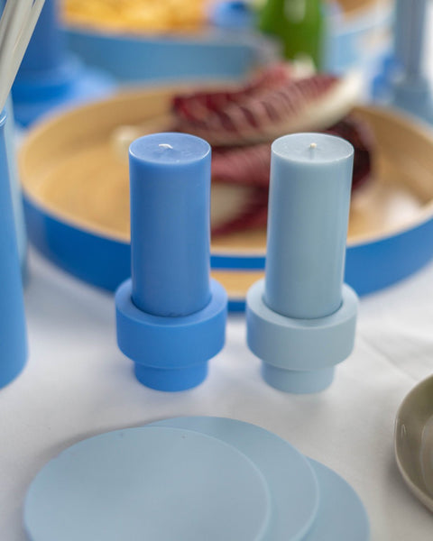Sky + Kingfisher | Flipp Sml | Silicone Unbreakable Candle Holder Set - porter green | style + sustainability