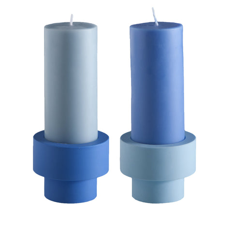 Sky + Kingfisher | Flipp Sml | Silicone Unbreakable Candle Holder Set - porter green | style + sustainability