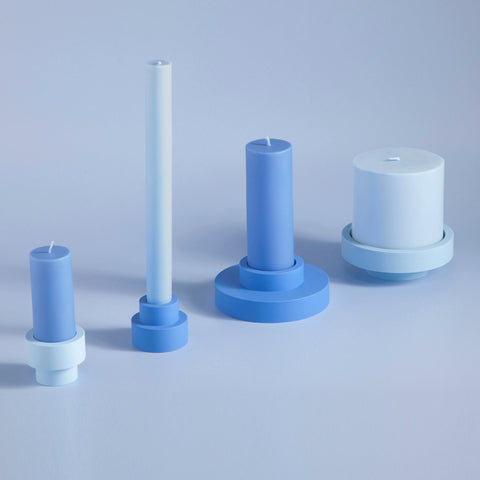 Sky + Kingfisher | Flipp Sml | Silicone Unbreakable Candle Holder Set - porter green | style + sustainability