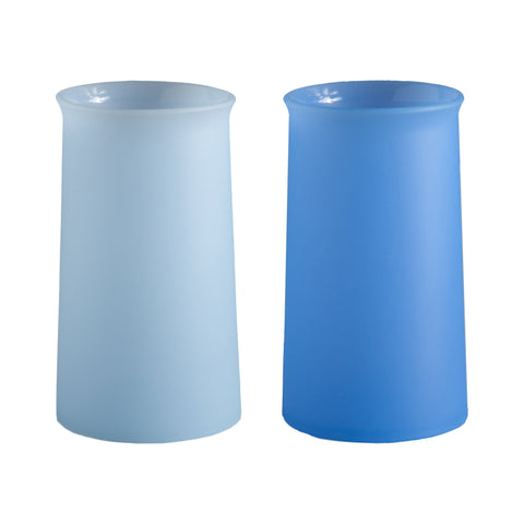 sky + kingfisher | stegg | silicone unbreakable highball glasses - porter green | style + sustainability