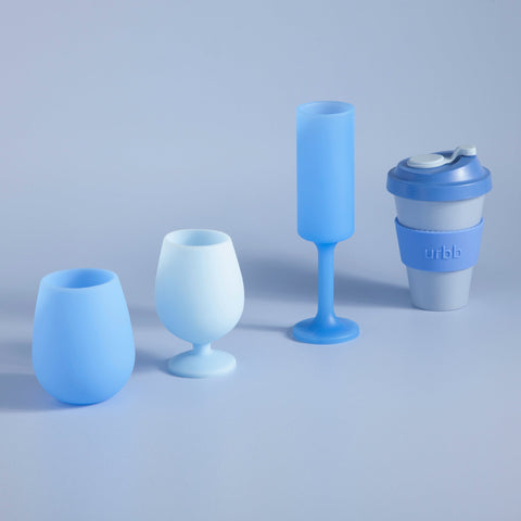 sky + kingfisher | urbb | biodegradable bamboo coffee cup - porter green | style + sustainability