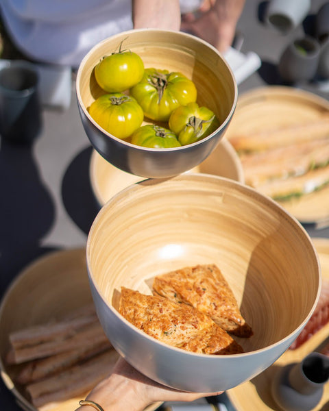 smoke + storm | bebb | biodegradable bamboo bowls - porter green | style + sustainability