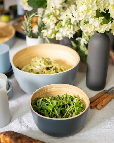 smoke + storm | bebb | biodegradable bamboo bowls - porter green | style + sustainability