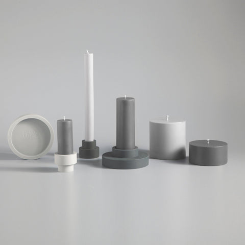 smoke + storm | escc dinner candle | soy - blend unscented candles - porter green | style + sustainability