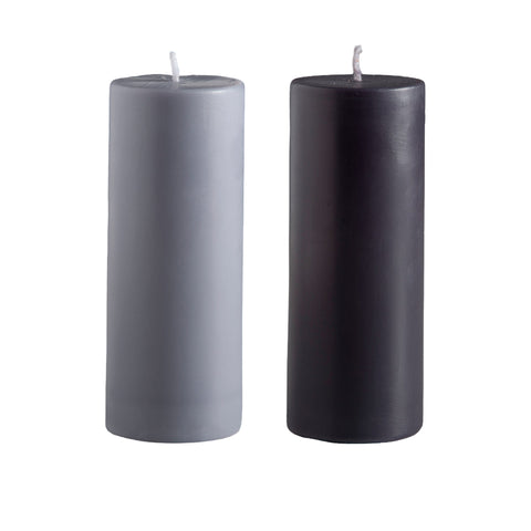 smoke + storm | escc sml pillar candle | soy - blend unscented candles - porter green | style + sustainability