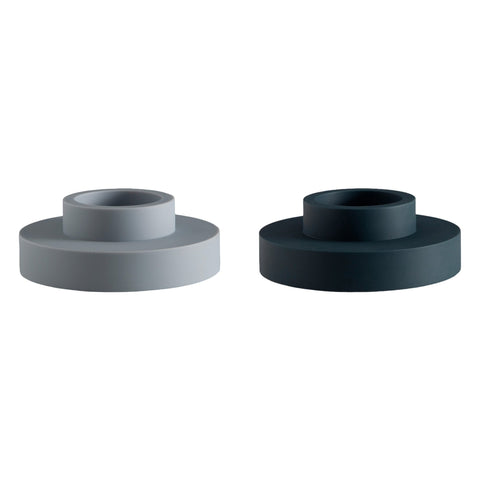 Smoke + Storm | Flipp Lrg | Silicone Unbreakable Candle Holder Set - porter green | style + sustainability