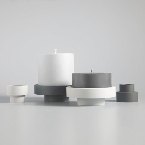 Smoke + Storm | Flipp Lrg | Silicone Unbreakable Candle Holder Set - porter green | style + sustainability