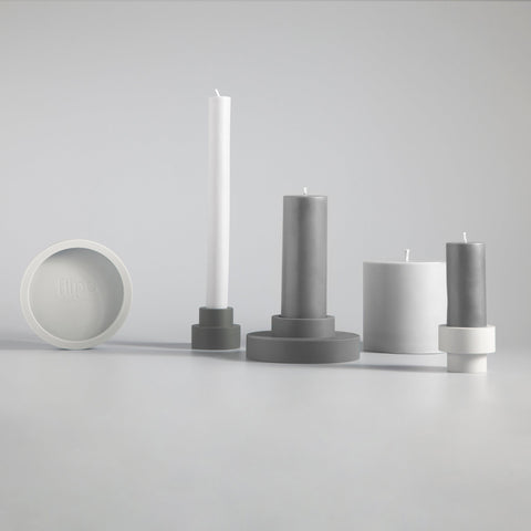 Smoke + Storm | Flipp Sml | Silicone Unbreakable Candle Holder Set - porter green | style + sustainability