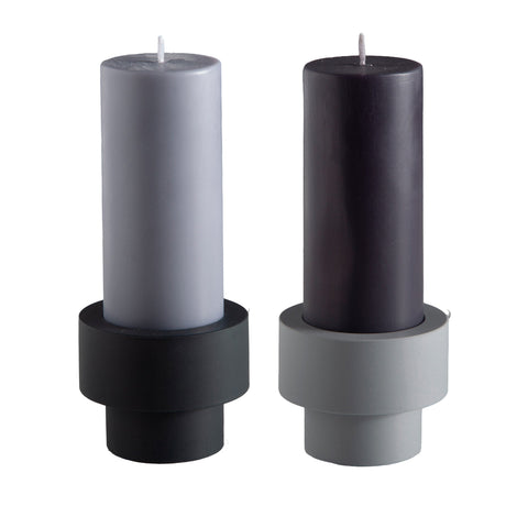 Smoke + Storm | Flipp Sml | Silicone Unbreakable Candle Holder Set - porter green | style + sustainability