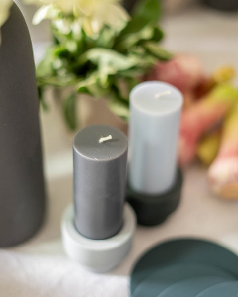 Smoke + Storm | Flipp Sml | Silicone Unbreakable Candle Holder Set - porter green | style + sustainability