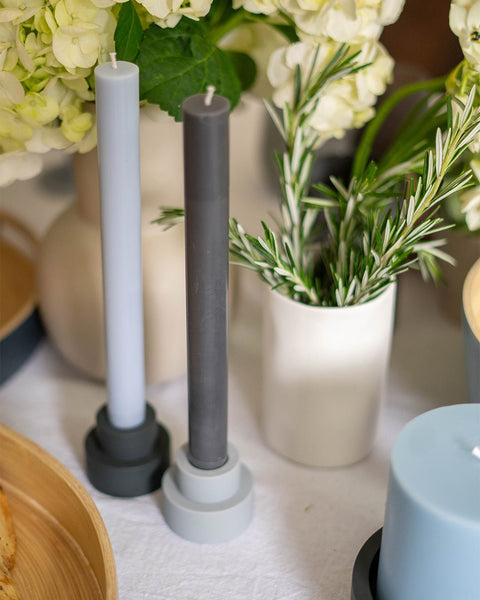 Smoke + Storm | Flipp Sml | Silicone Unbreakable Candle Holder Set - porter green | style + sustainability