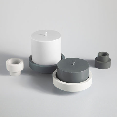Smoke + Storm | Flipp Sml | Silicone Unbreakable Candle Holder Set - porter green | style + sustainability