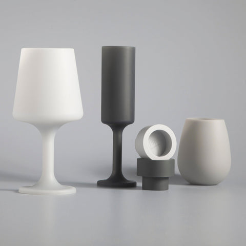 smoke + storm | seff | silicone unbreakable champagne flute - porter green | style + sustainability