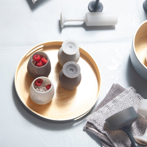 smoke + storm | stemm | silicone unbreakable wine glasses - porter green | style + sustainability