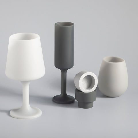 smoke + storm | swepp | silicone unbreakable wine glasses - porter green | style + sustainability