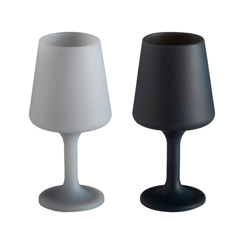 smoke + storm | swepp | silicone unbreakable wine glasses - porter green | style + sustainability