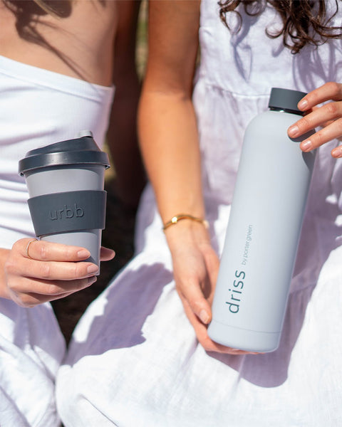 smoke + storm | urbb | biodegradable bamboo coffee cup - porter green | style + sustainability