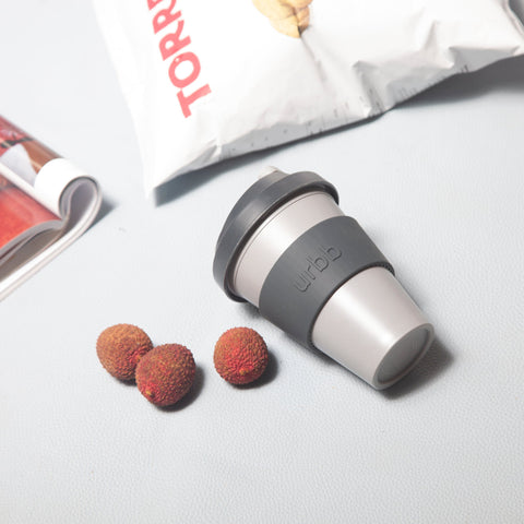 smoke + storm | urbb | biodegradable bamboo coffee cup - porter green | style + sustainability
