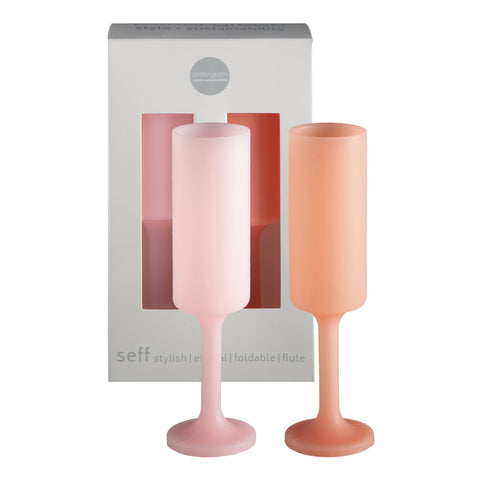 peach + petal | seff | unbreakable silicone champagne flute | porter green, champagne flutes, unbreakable champagne flutes, champagne flute glasses, coloured champagne glasses, champagne flutes australia