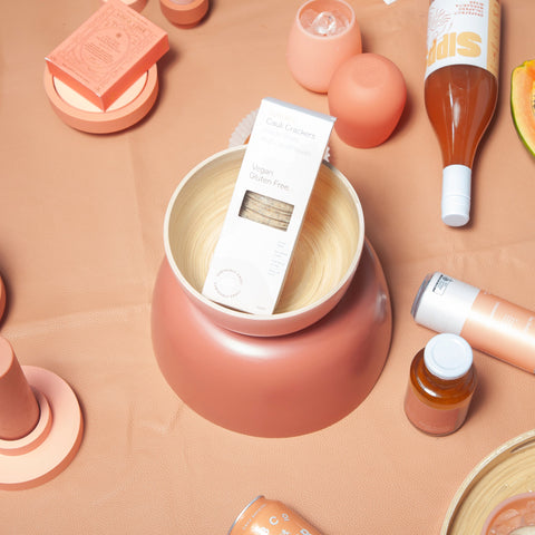 terra + peach | bebb | biodegradable bamboo bowls - porter green | style + sustainability