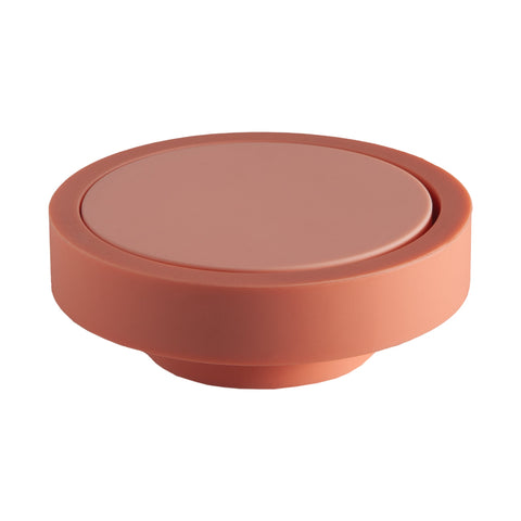 terra + peach | ciss | unbreakable silicone coasters - porter green | style + sustainability