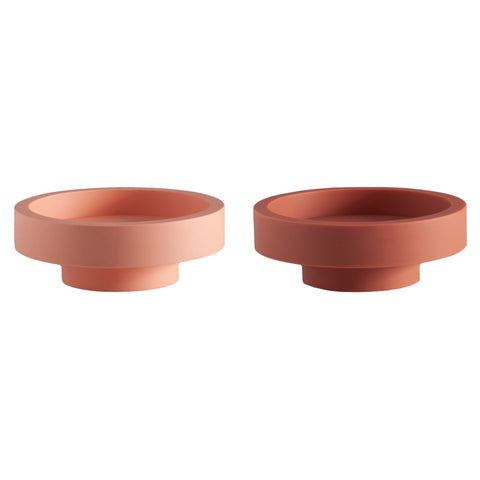 Terra + Peach | Flipp Lrg | Silicone Unbreakable Candle Holder Set - porter green | style + sustainability