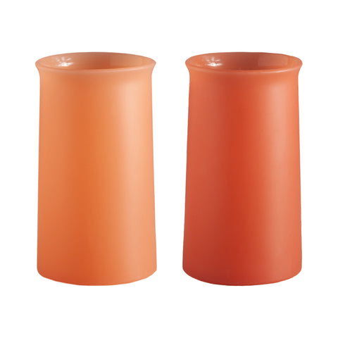 terra + peach | stegg | silicone unbreakable highball glasses - porter green | style + sustainability