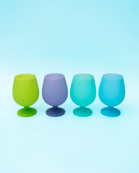 tonni freddi | stemm | silicone unbreakable wine glasses - porter green | style + sustainability