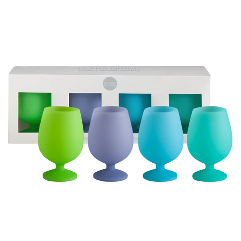 tonni freddi | stemm | silicone unbreakable wine glasses - porter green | style + sustainability