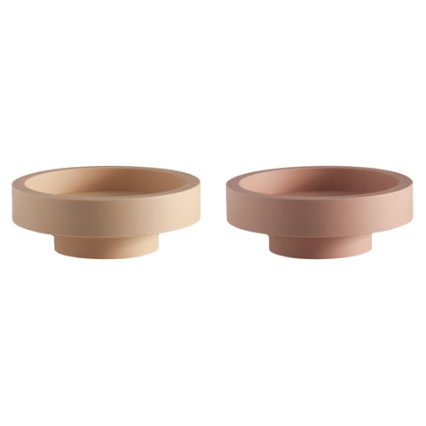 Wheat + Oat | Flipp Lrg | Silicone Unbreakable Candle Holder Set - porter green | style + sustainability