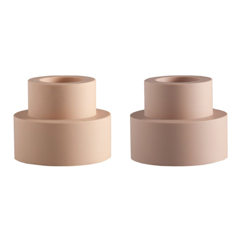 Wheat + Oat | Flipp Sml | Silicone Unbreakable Candle Holder Set - porter green | style + sustainability