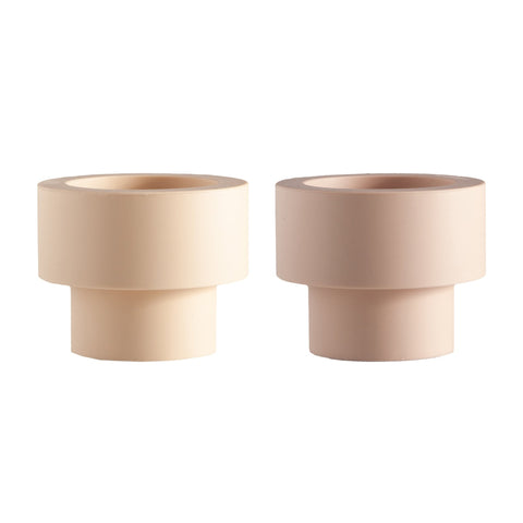 Wheat + Oat | Flipp Sml | Silicone Unbreakable Candle Holder Set - porter green | style + sustainability
