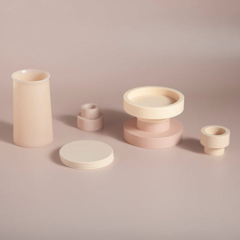 Wheat + Oat | Flipp Sml | Silicone Unbreakable Candle Holder Set - porter green | style + sustainability